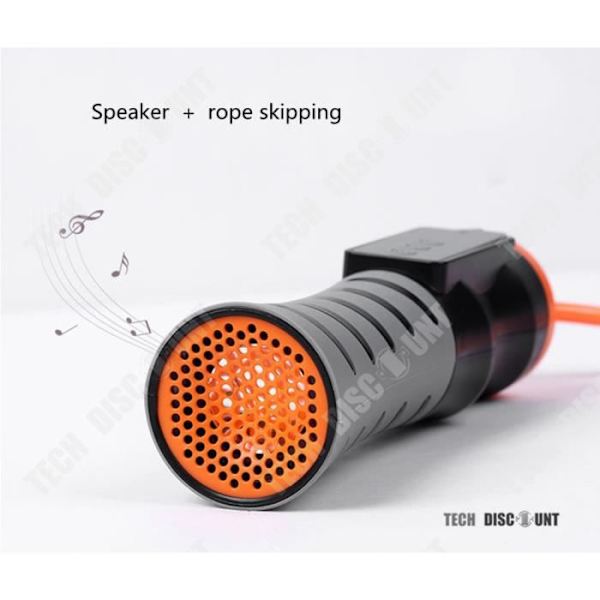 TD® Bluetooth audio jump rope with speaker and pedometer, wireless fitness sports anti-stress music