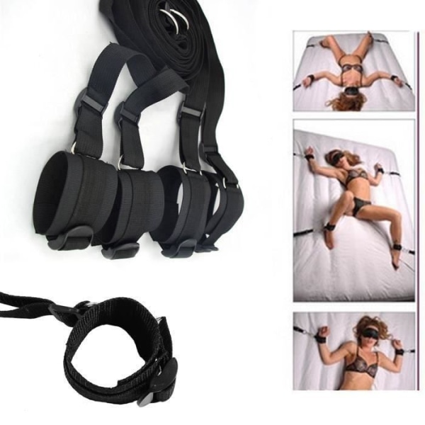 Sexleksaker för kvinnor Handfängsel Bälte Bandage svart läder handledsfot - Köp - Rea Sexleksaker för kvinnor Handfängselbälte