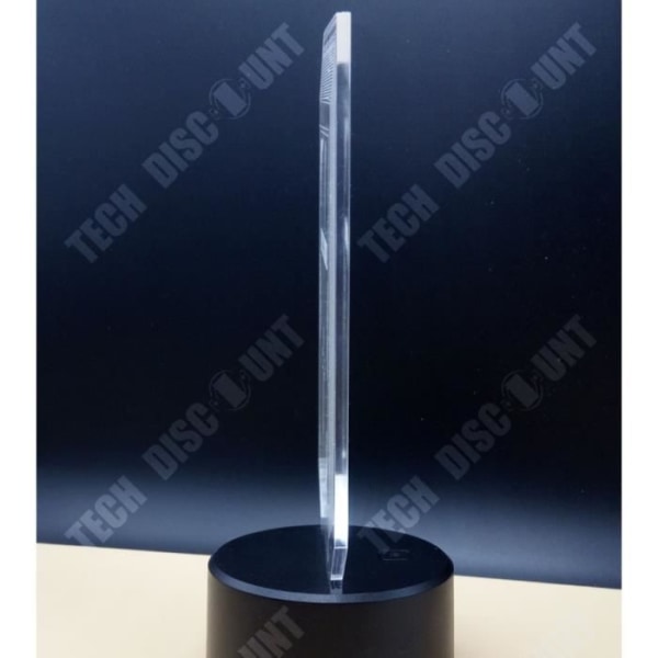 TD® BORDLAMPE Mixte - Remote Nattelys 3D 7 farver LED Nattelampe Blade - sort Xiangsh™