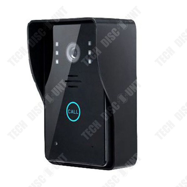 TD® Trådløs video-loudspeaker Video monitor 7 tommer HD kamera kit til villa, hjem, kontor, lejlighed To-vejs intercom