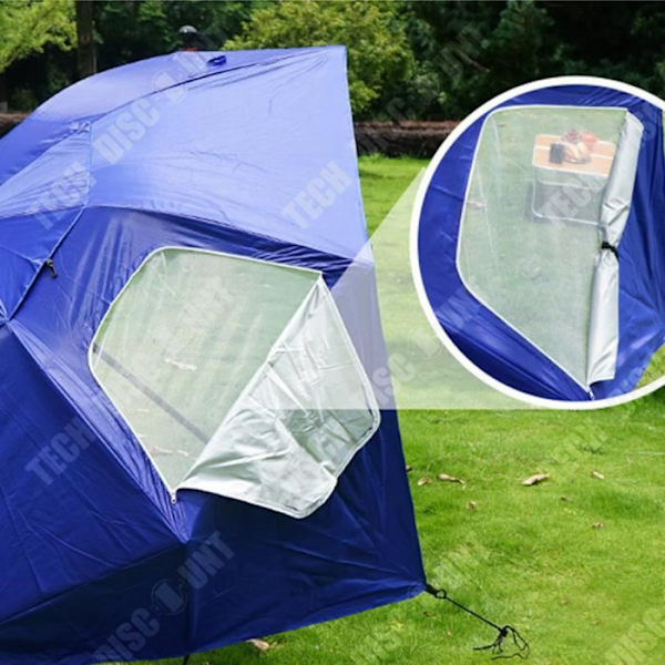 TD® Stort utomhusparaply Manuell förvaring Parasoll Jordplugg Fiskeparaply Strand Camping Pergola Vindtätt paraply Hopfällbar