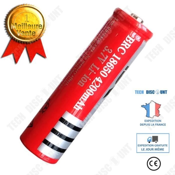 TD® Uppladdningsbar ficklampa skarp litiumbatteri ficklampa starkt ljus 18650 uppladdningsbart litiumbatteri 3,7v 580