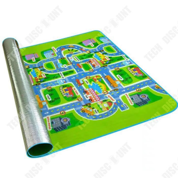 Gulvtæppe - TD® - Bykort - Foldbart - 158,5 x 128 cm - Til børn