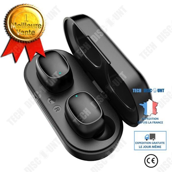 TD® Bluetooth headsett, stor kapacitet opladningsrum, lang batterilevetid, HIFI lydkvalitet, Bluetooth V5.0