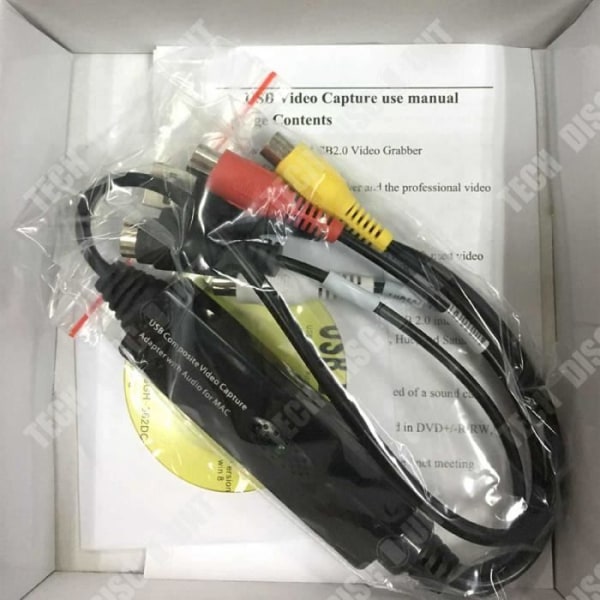 TD® USB2.0 VHS til DVD konvertering lyd video adapter med RCA lyd og video kort capture