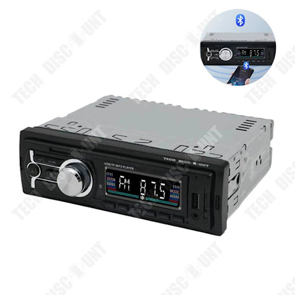 TD® Bluetooth-autoradio 12V MP3-soitin bluetooth-kädet vapaana FM-autoradio kortti liitetty USB-ääni