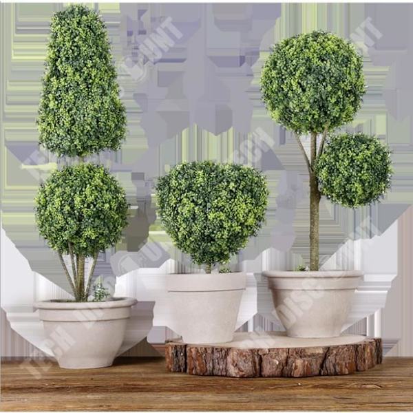 TD® Nordic falske grønne planter runde potteplanter til hjemmet indendørs stue dekoration stor simulering af jord potteplante pla