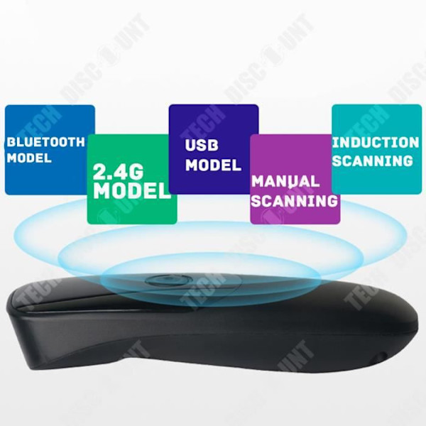 TD® Kannettava skannauspistooli, yksisuuntainen punainen valo, langaton Bluetooth-koodinlukija.