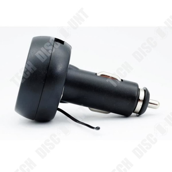 TD® Cigaresvoltmetermeter Thermometer USB Charger LED Auto 12-24V USB lader med LED voltmeter til bil - cigaretter LED