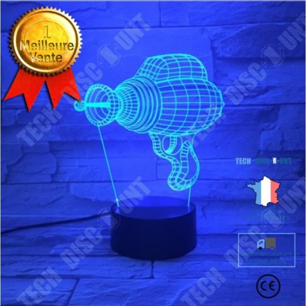 TD® Lampe Illusion Led Nattelys 3D 7 Farver Nattelys til Børn Touch Led Usb Bord
