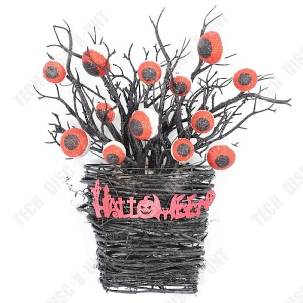 TD® Halloween-oven ripustuskruunu 38*32*13cm Pelottava hämähäkkikoristelu Sopii Halloween-koristeluun