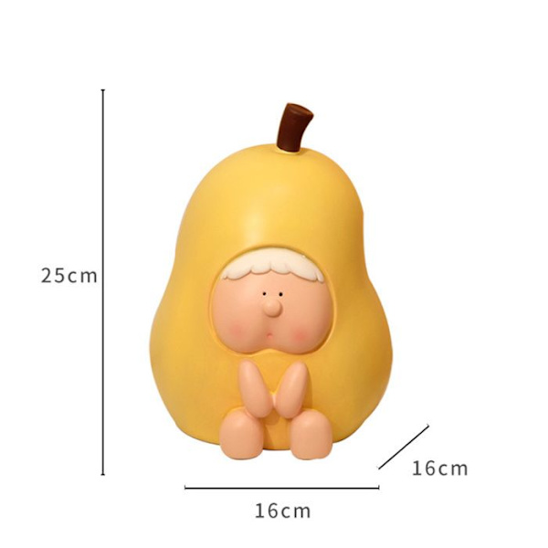 Frugtbøsse TD® 16*16*25cm Søde kontorornamenter Kreativt design i form af en pære