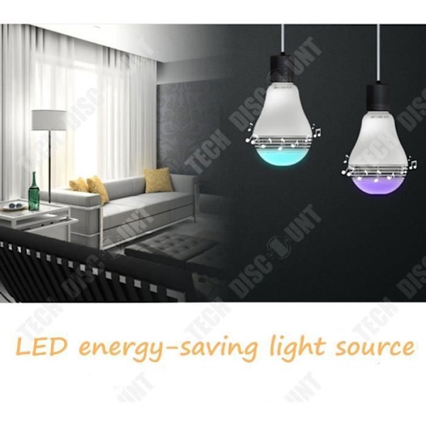 TD® Bulb Speaker bluetooth ansluten smart färgglad LED-kontroll hembelysning färgbyte stämningslampa