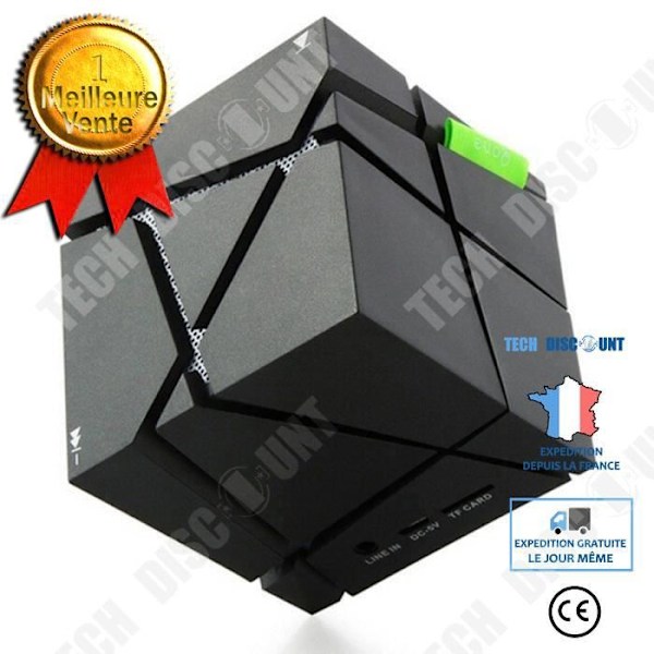 TD® Magic Cube Bluetooth Kaiutin Sisäänrakennetulla Mikrofonilla, FM-radio, Stereo Subwoofer, Kuutionmuotoinen Kaiutin, Hands-Free Mikrofon.