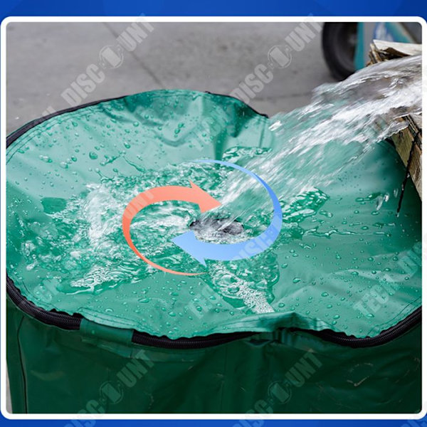 TD® Sammenfoldelig vandopsamlingstank af PVC 500L til regnvand til haven
