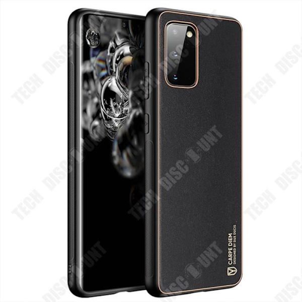 TD® Samsung Galaxy S20+ telefonetui, anti-kollisions etui med forgyldt galvaniseret kant