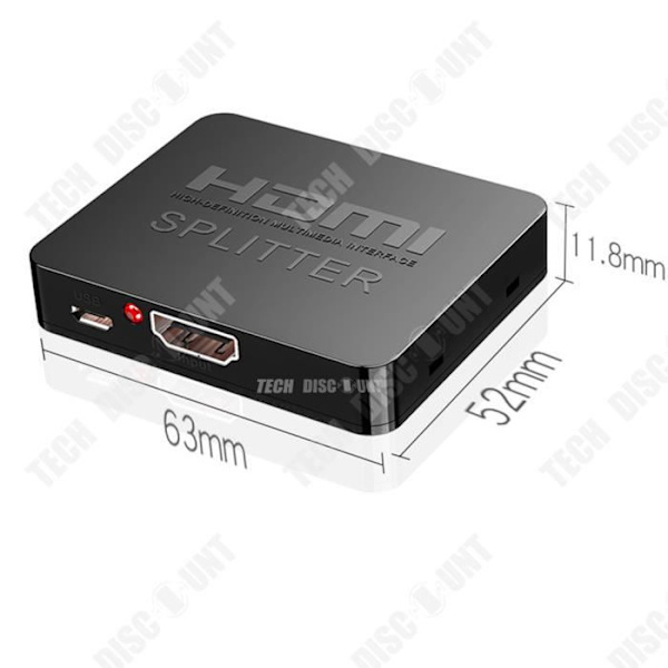 TD® Laptop HD TV Mini HDMI Splitter One Point Two 1 in 2 Out HDMI Switch 4K HD Video Splitter