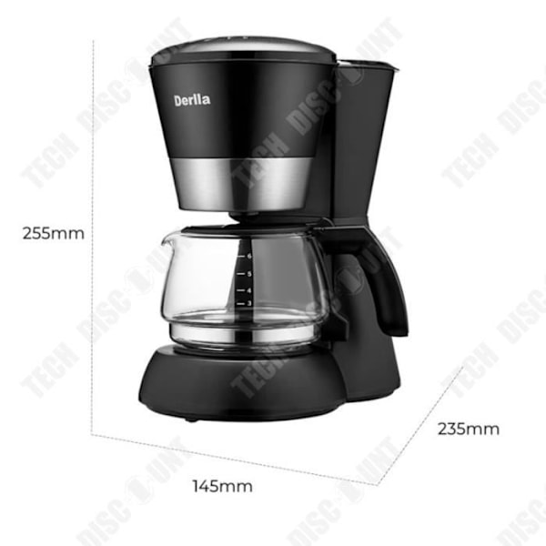 TD® Ménage lille drypkaffemaskine kontor kaffemaskine amerikansk termisk isolering automatisk te kaffemaskine