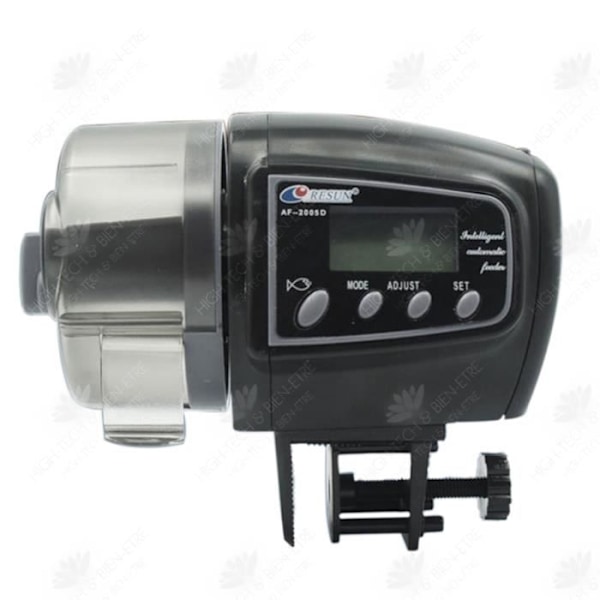 HTBE® Liten akvariefiskmatare akvarietiming intelligent utfodringsmaskin sluten utfodringsakvariumautomat
