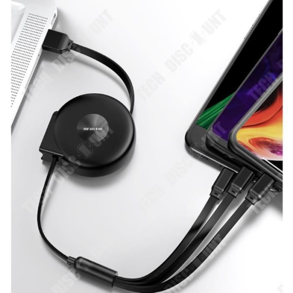 TD® Multiladdare Kabel Mobiltelefon USB Apple Android Huawei USB Data Line Type-C Snabbladdning 1 meter