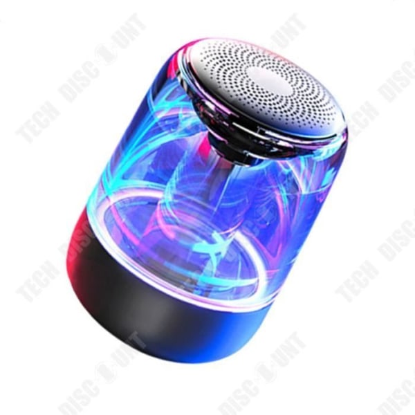 TD® Bärbar Trådlös Bluetooth-högtalare i Kristallglas Färgglad belysning Högteknologisk bil Lång batteritid