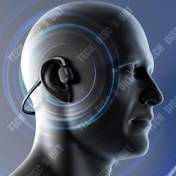 TD® IPX8 vattentäta Bluetooth-sporthörlurar, True Bone Conduction trådlösa hörlurar, för simning och löpning
