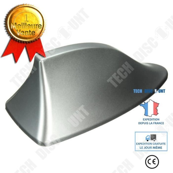 TD® Antenn Universal Shark Fin Style Radiosignalsensor AM/FM ABS Auto Design Class Enkel att installera Silver