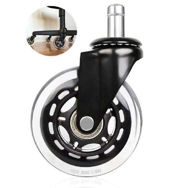 Heavy Duty Heavy Duty Kontor Hjul Hjul Hjul 22mm Tyst lager Skydda matta Byte Fåtölj Golv Skrivbord