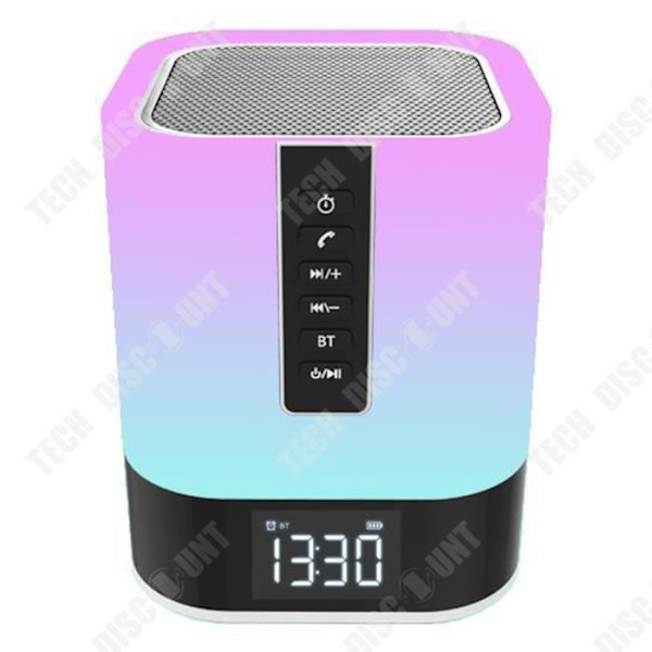TD® Multifunktions kreativ ljud-bluetooth-belysning med display väckarklocka mobil power bluetooth-högtalare