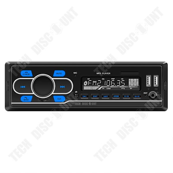 TD® Autoradio Bluetooth 12V MP3-afspiller universel musik uden tab autoradio bluetooth USB plug-in autoradio radioudsendelse