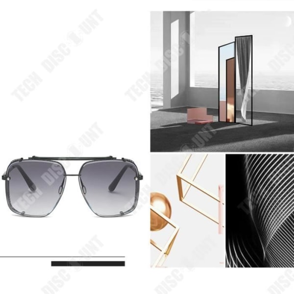 TD® Solglasögon Square Cut Edge Solglasögon PC Material Metall Solglasögon Fyrkantiga solglasögon