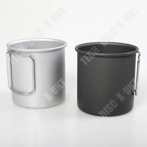 TD® Utomhuscamping Vikbar vattenkopp Bärbar Ultralätt Campingkopp i aluminiumlegering Kaffemugg Tekopp Mugg
