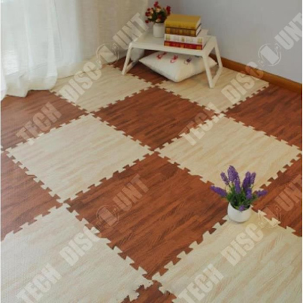 TD® Urheilustudio Mattosarja 12 Suojamattopalasella 60 cm x 60 cm Ruskea