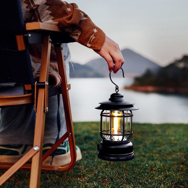 Campinglampe CONFOZEN® Model med opladning via USB Variabel i det uendelige Teltlampe