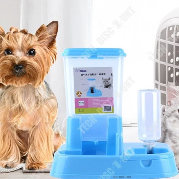 TD® Automatisk fodermaskine til hunde og katte, skål til dyrefoder, fodermaskine kit
