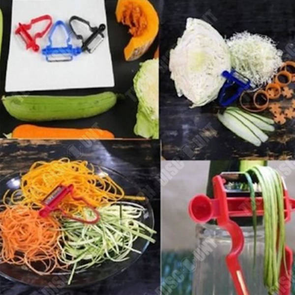 TD® magic trio skalare set med 3 skivare Potatisskalning frukt grönsaker enkelt multifunktionskök spara tid förberedelser