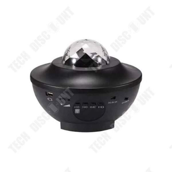 TD® Black LED-projektor med Star-fjärrkontroll och Bluetooth-högtalare