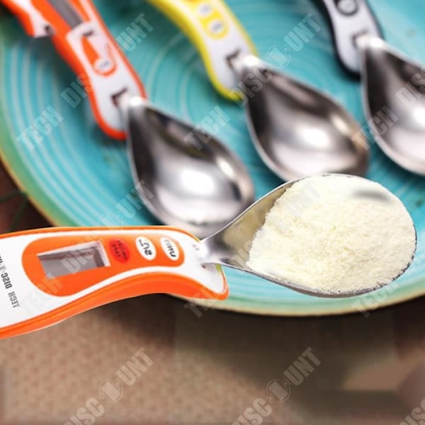 TD® Elektronisk måleske gram digital rustfrit stål multifunktionel kaffe madlavning doserer vejer 30ml orange farve hurtig køkken