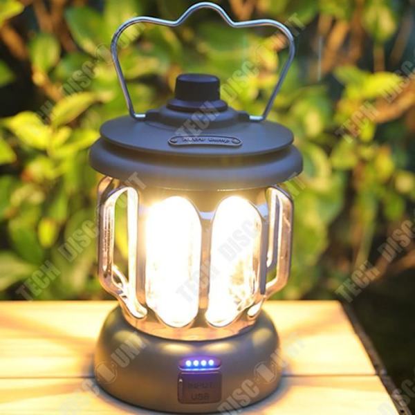 TD® Retro Camping Lights Camping Lights TYPE-C Uppladdningsbar utomhus multifunktionell bärbar belysning Tält Camping Lights
