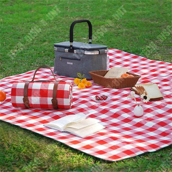 TD® Picknickmatta i mocka Utomhuscamping Bärbar fuktsäker kudde Vattentät Förtjockad bärbar golvmatta