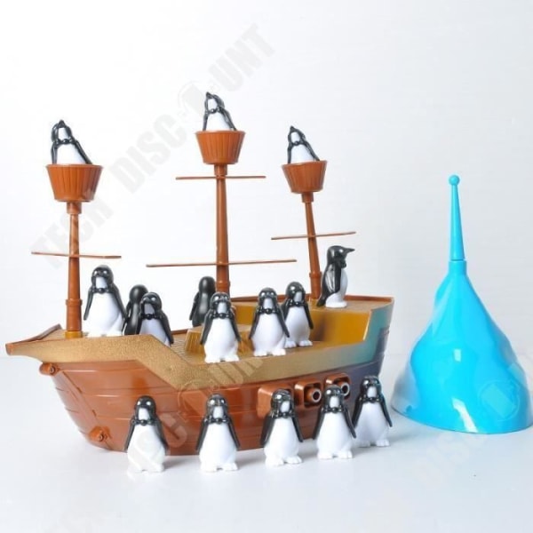 TD® Penguins Pirates Ship Balancing Game - Brädspel - Bordsspel - Toy Barn Vuxen Bar - Skicklighet