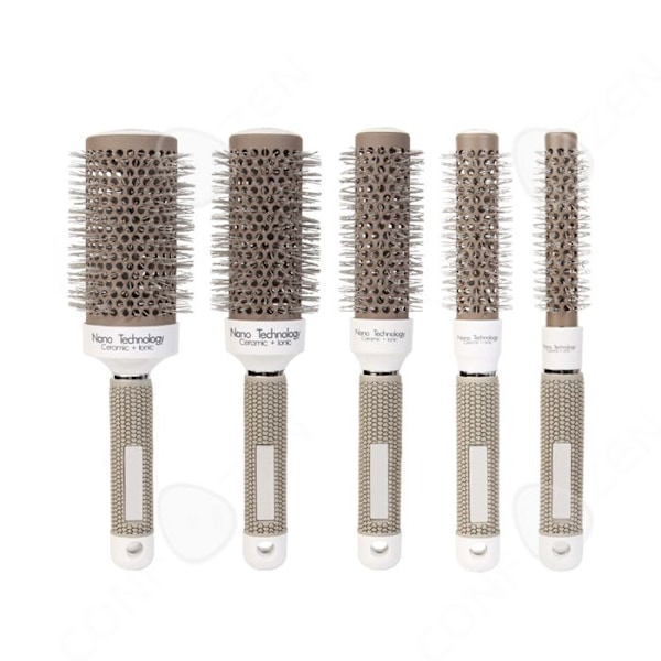 C Hårkam 5 delar set cylindrisk kam keramisk roller kam keramisk kam anpassa sig till olika lockar