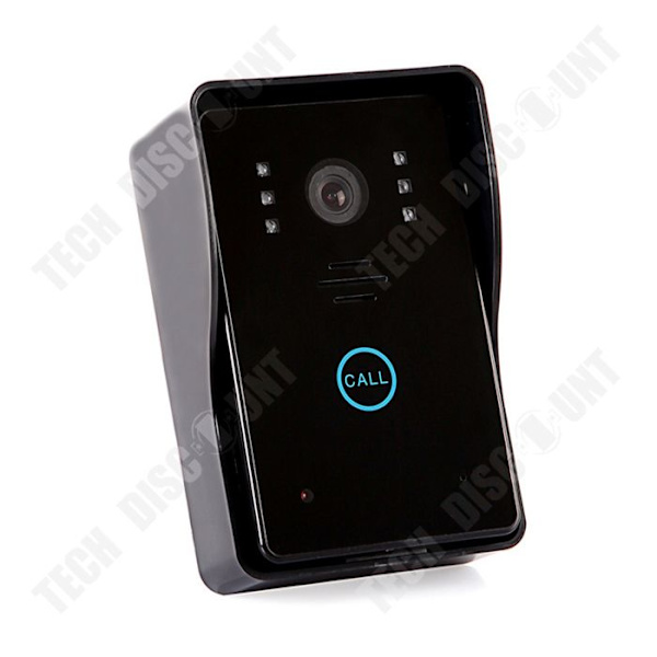 TD® Dörrklocka 9 tums visuell intercom-dörrklocka Night Vision Regntät dörrklocka med pekknapp