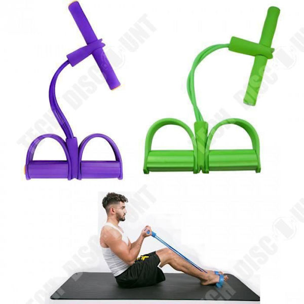 TD® Purple Version - Elastiska dragrep Träningsroddare Belly Resistance Band Hemgym Sport Träningsband