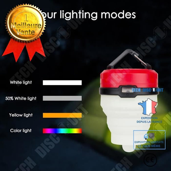 TD® Ny bärbar campinglykta LED Vandringsnattlampa Ficklampa Justerbar LED-lampa för vandringsresor