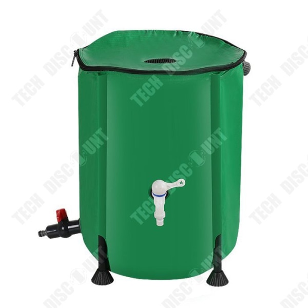 TD Opbevaringsspand til udendørs have 100L 40x78cm PVC Multifunktionelt vandindsamlingsspand Foldbart Regnvandsopsamling