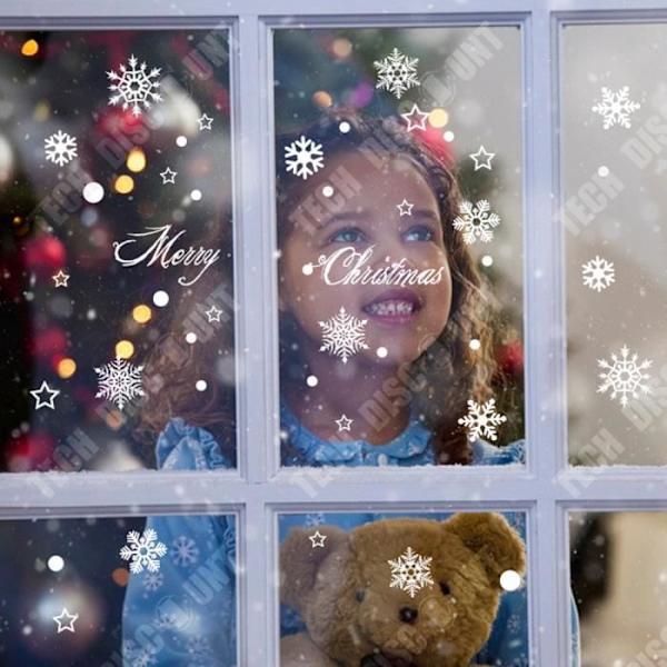 TD® Snowflake Stickers för julfester Vinteranvändning Enkel Effektiv dekoration utomhus inomhus nyårsafton
