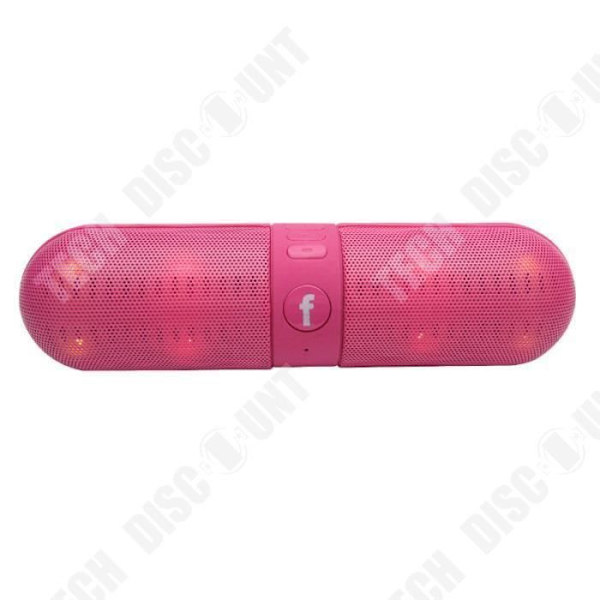 TD® Iskunkestävä Langaton FM Stereo Kova Kaiutin LED Äänentoistolle Älypuhelimille ja Tablet-tietokoneille - Vaaleanpunainen Väri