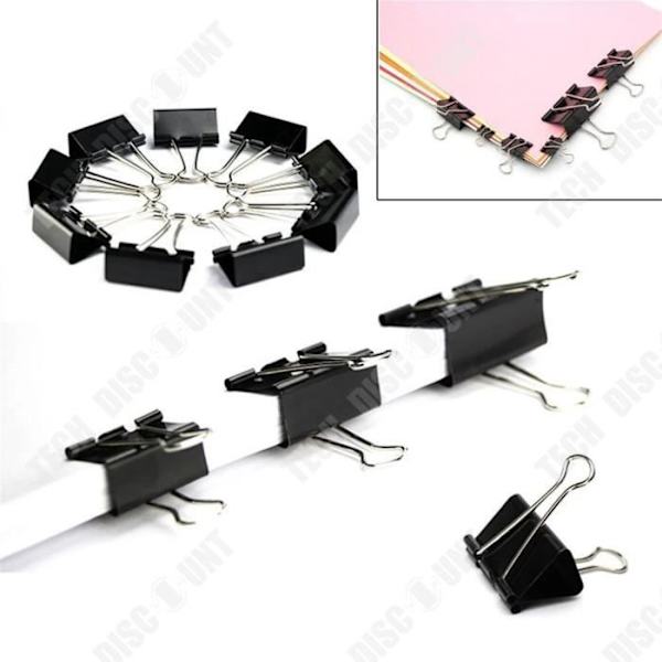 TD® 48 stk Mini Papir Klips Binder Clips i metal 25mm - Papir fastgørelsesklips