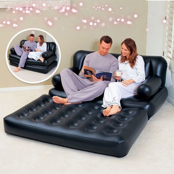 C® TD® Multi 5 i 1 soffa + Elpump + vandringsutrustning - Uppblåsbar madrass